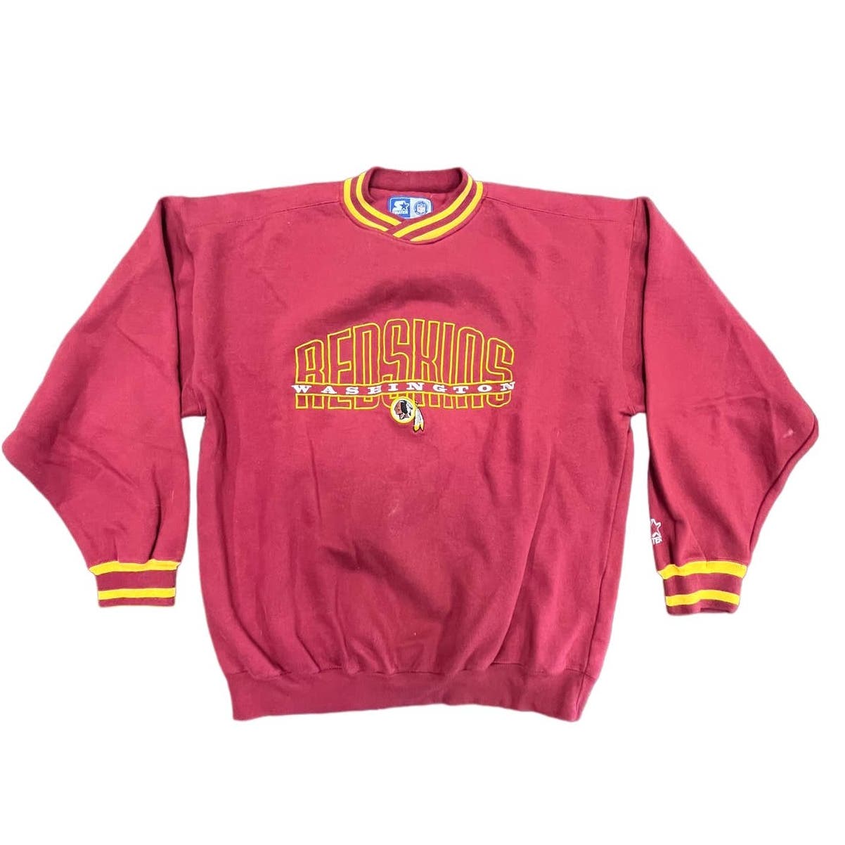 90s Starter Washington Redskins (Commanders) NFL Pullover Sweatshirt Sz XL