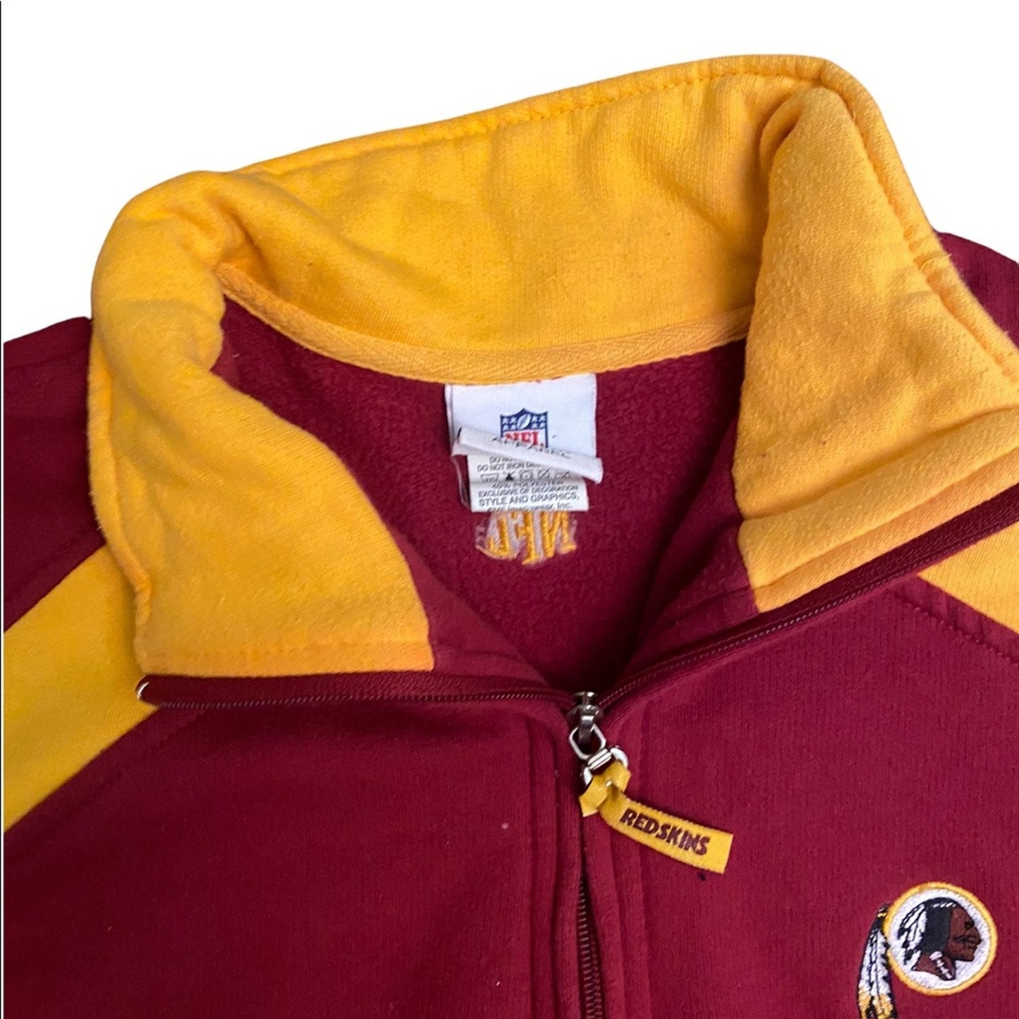 Vintage Washington Redskins pullover fleece quarter zip size large #90s #DC