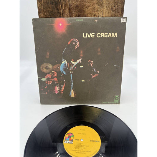 CREAM Live Cream 12" Vinyl 33 LP ATCO SD33-328 Psych ROCK