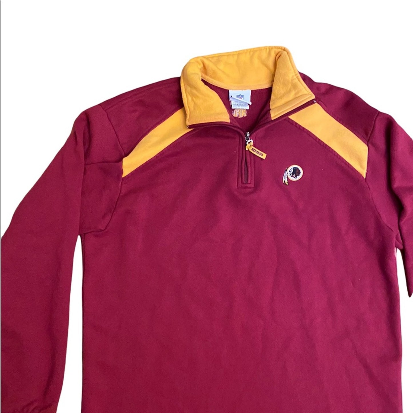 Vintage Washington Redskins pullover fleece quarter zip size large #90s #DC