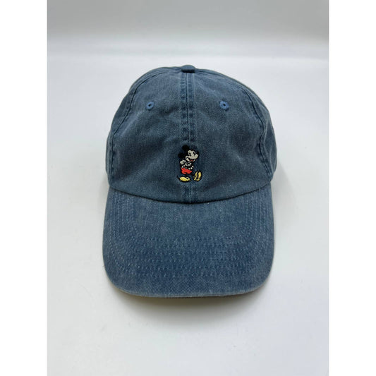 Y2K Disney Mickey Mouse Denim Strapback hat cap 90s Y2K