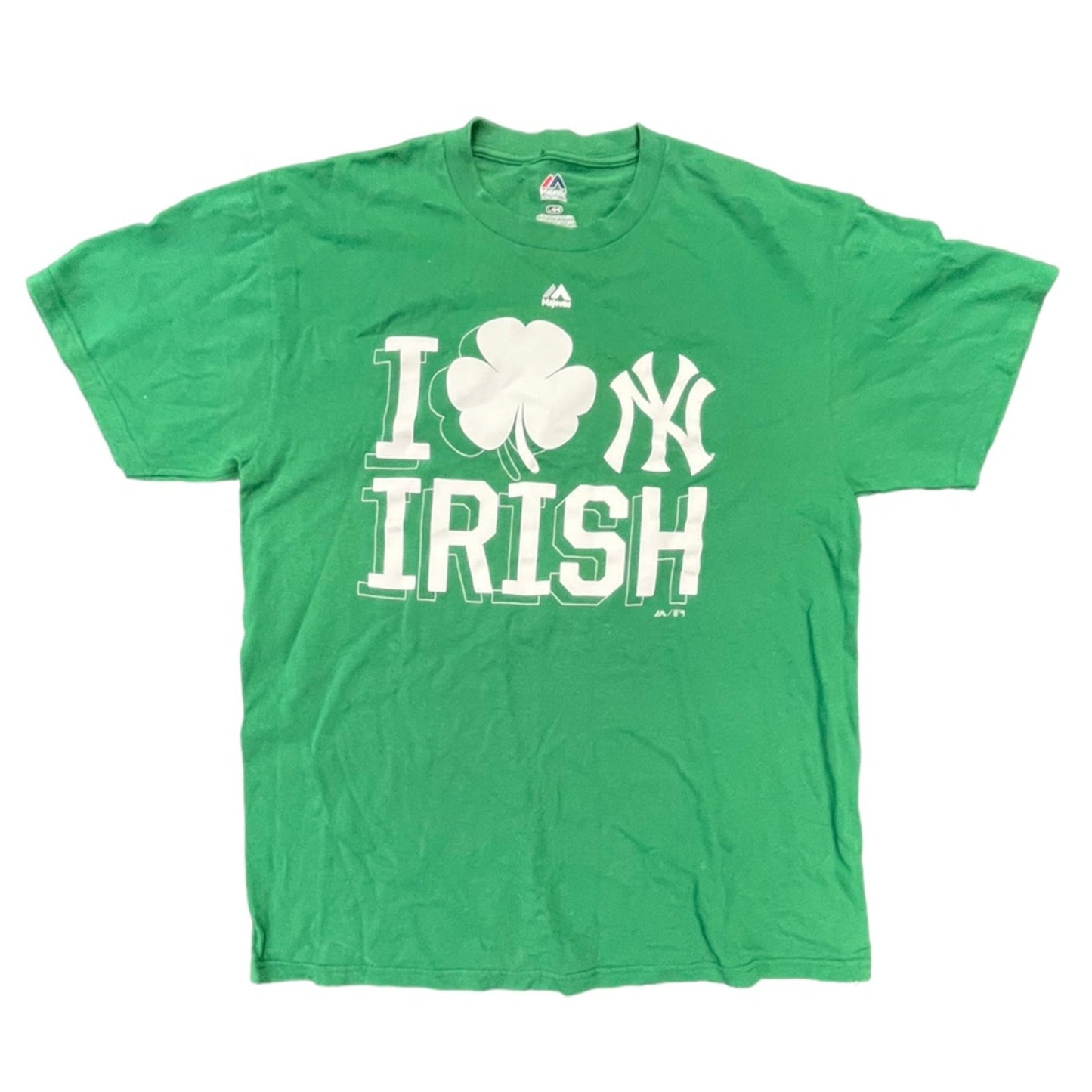 New York Yankees Irish Theme Majestic T-shirt Size Large