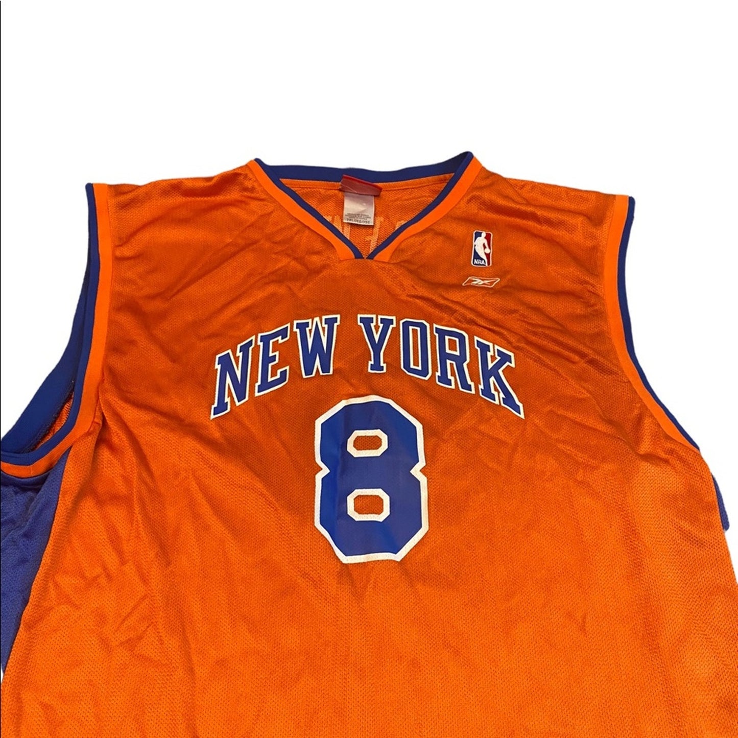 90s Reebok Latrell Sprewell Orange New York Knicks jersey size 2XL