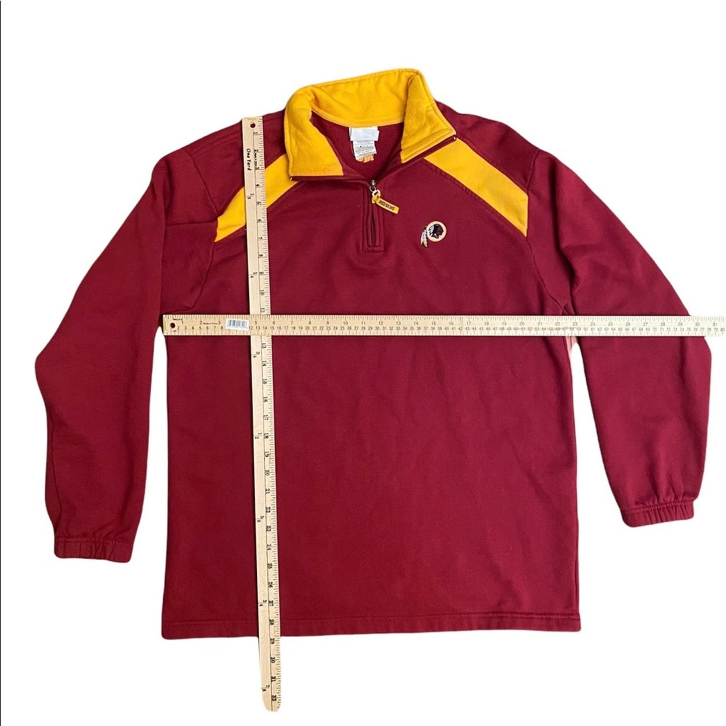 Vintage Washington Redskins pullover fleece quarter zip size large #90s #DC