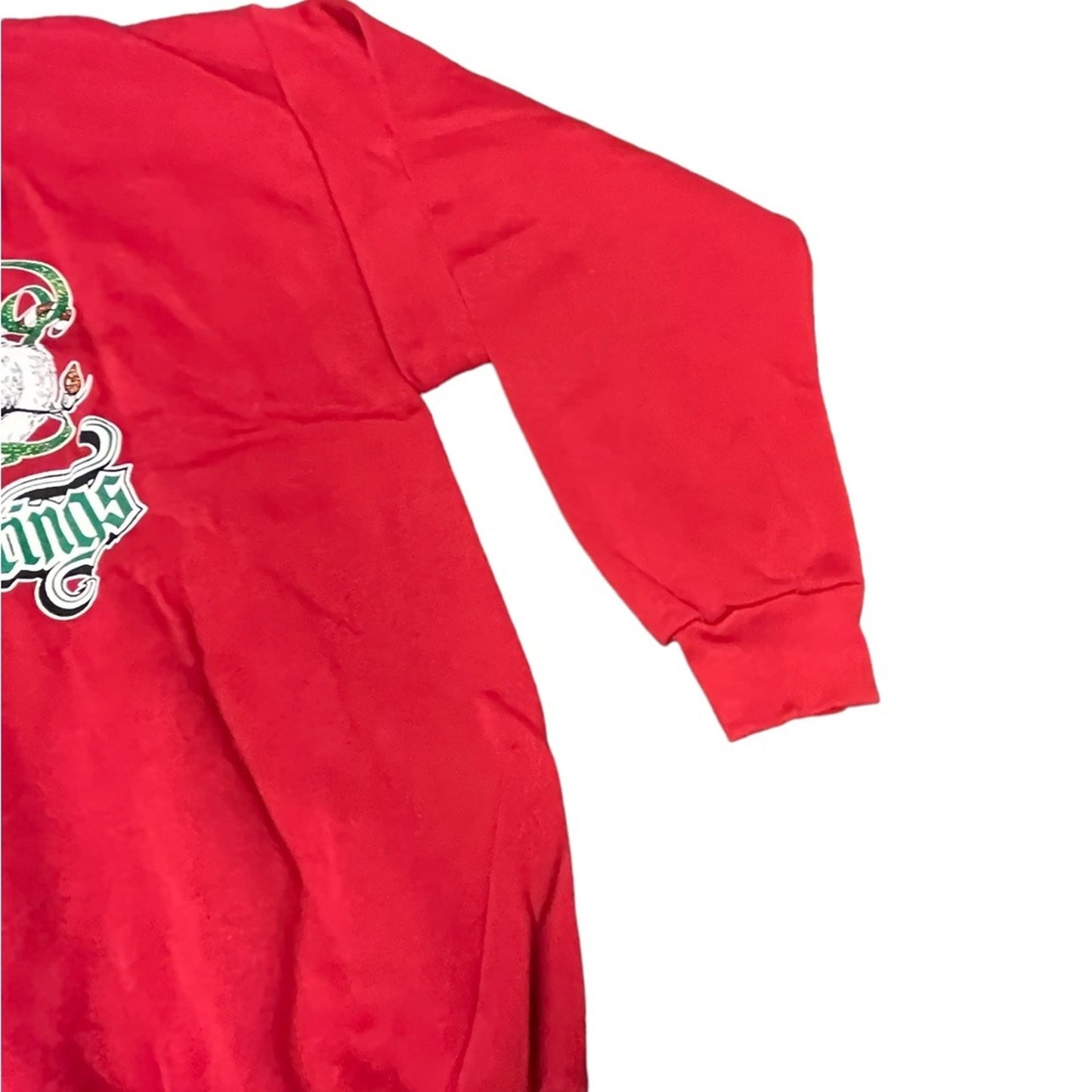1980's-90's Red Christmas Sweatshirt XL 80s Velva Sheen Cats