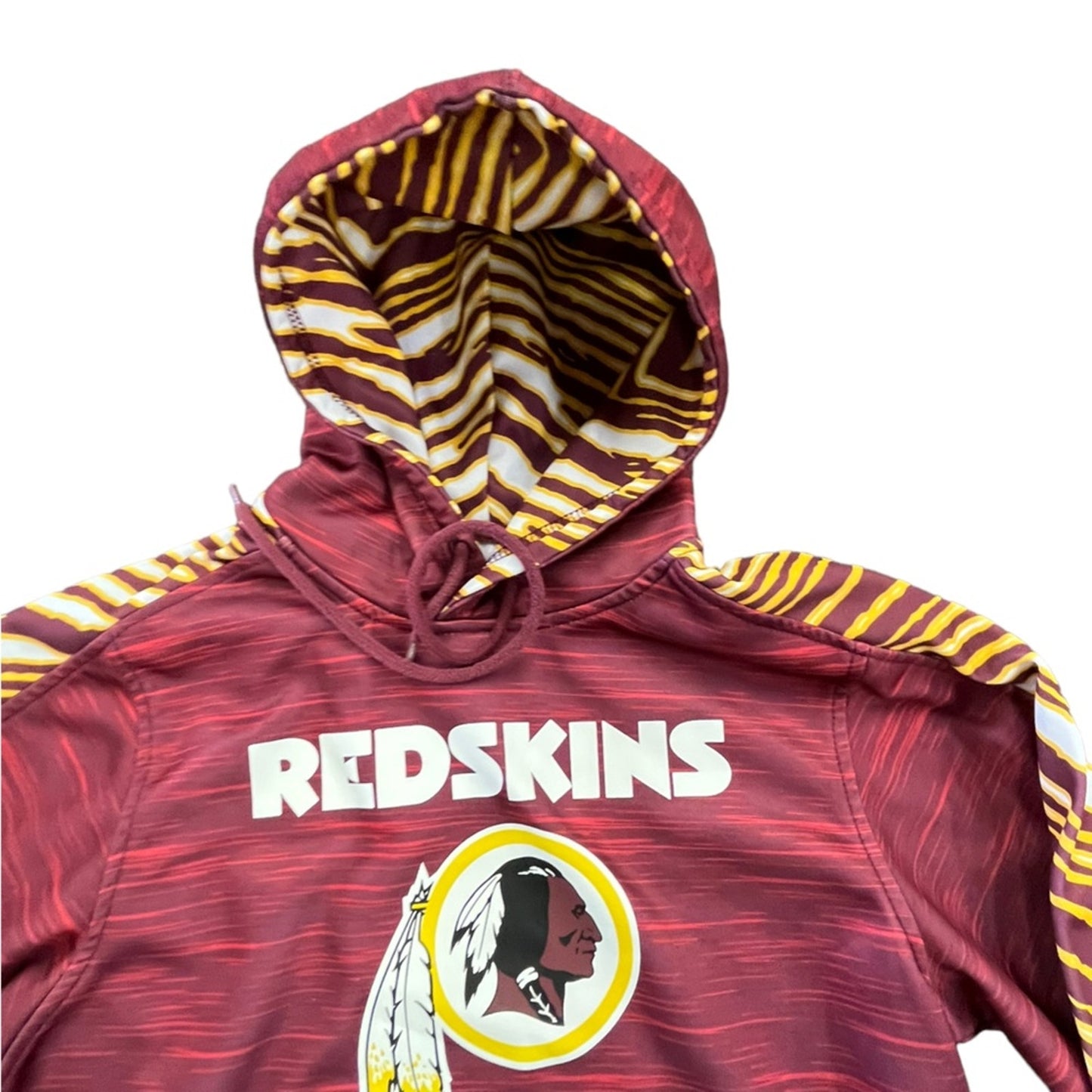 NFL Y2K Red Camo Washington Redskins size small pullover hoodie sweatshirt