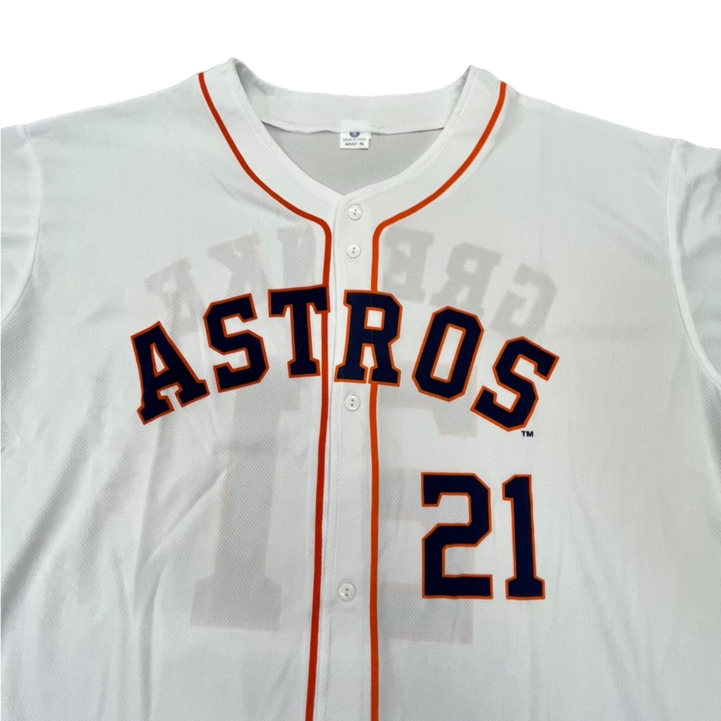 Houston Astros Zach Greinke Giveaway #21 Jersey Size XL Unisex MLB