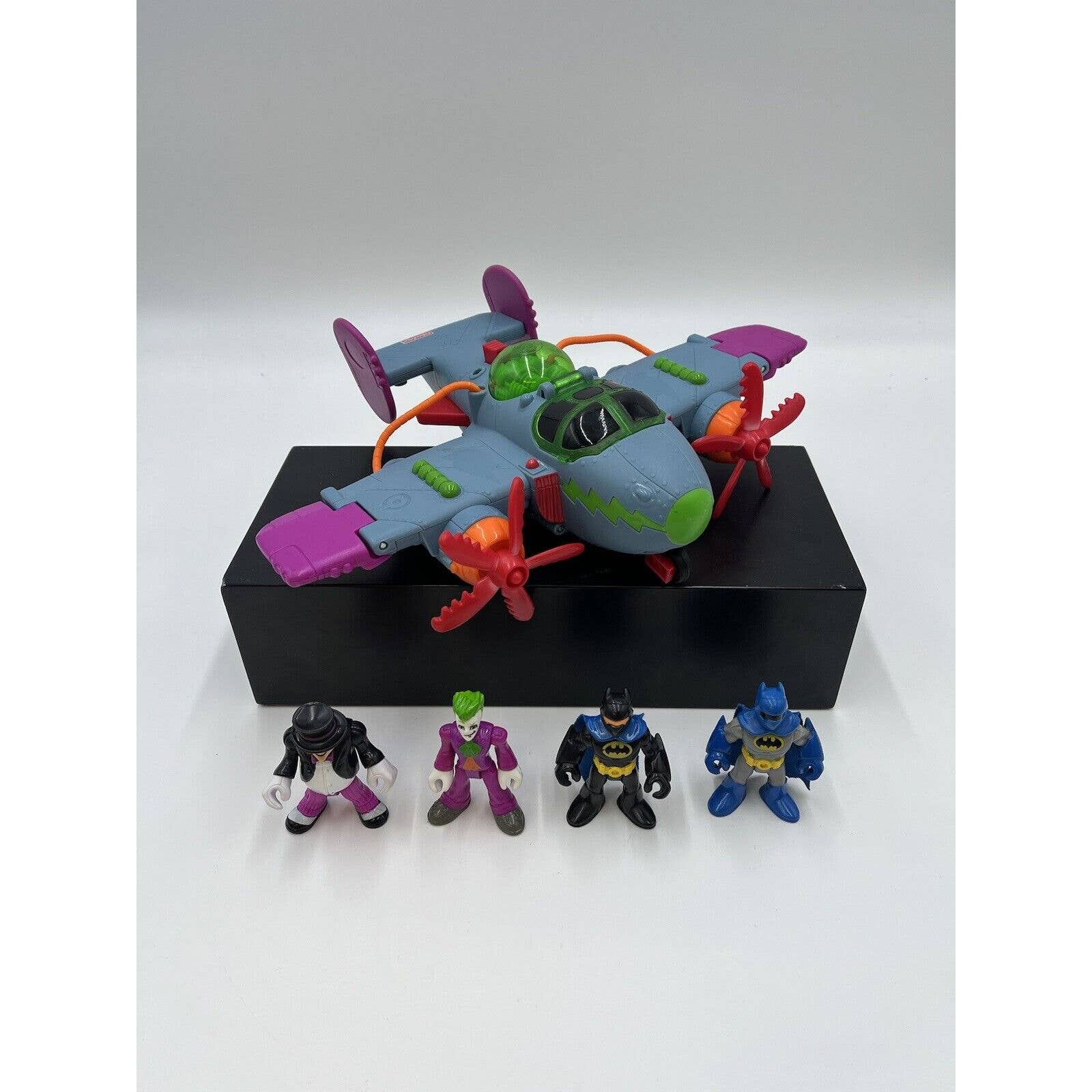 Fisher Price DC Super Hero Friends The Joker Plane Jet Vehicle Gotham ...