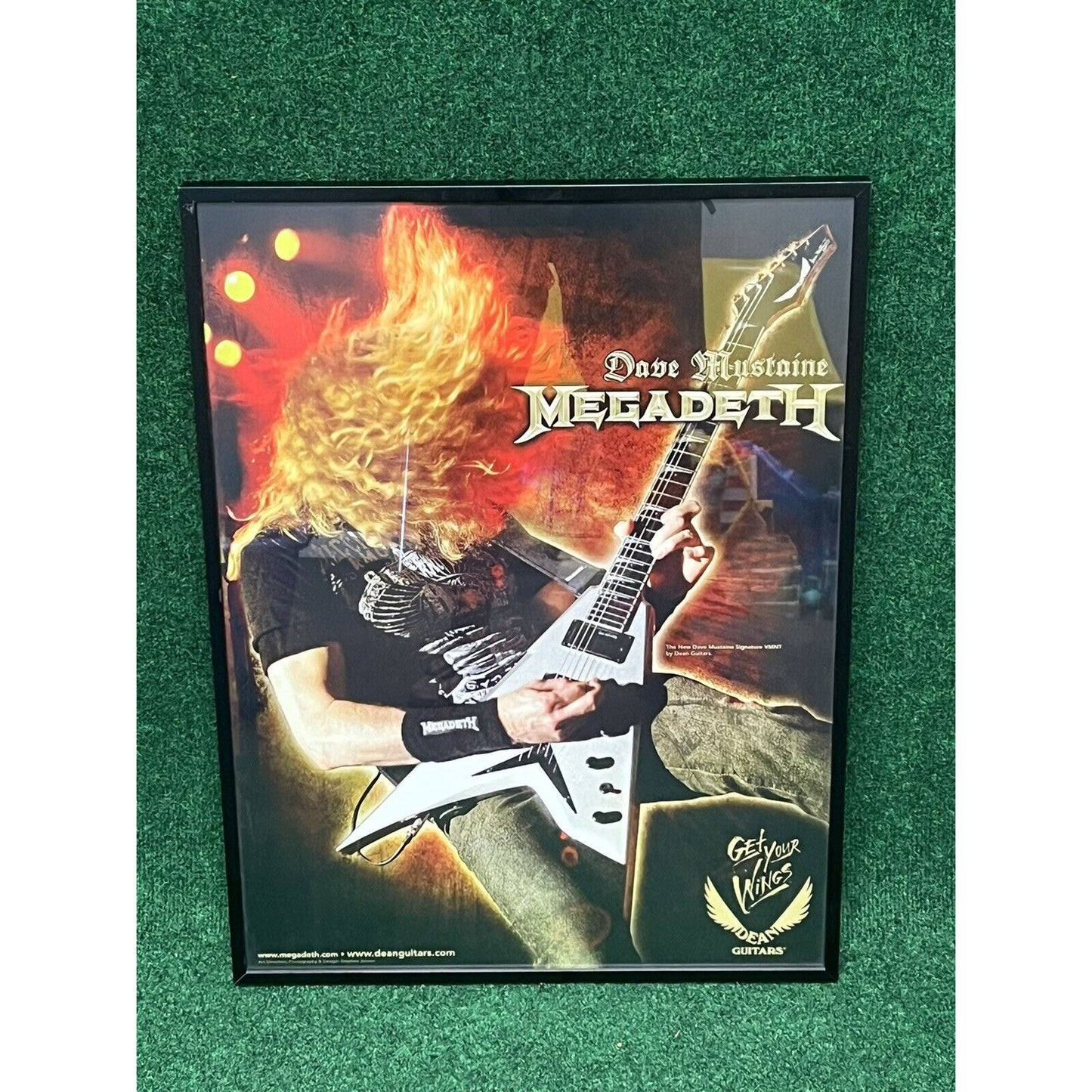 Megadeth *Dave Mustaine* Guitar Store Promo Framed Print/Poster
