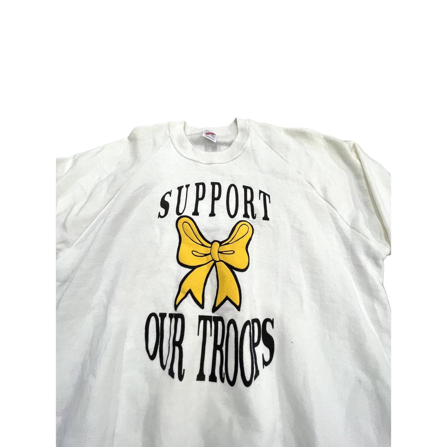 90s VTG U.S.A Military Support Our Troops Sweatshirt Sz Medium