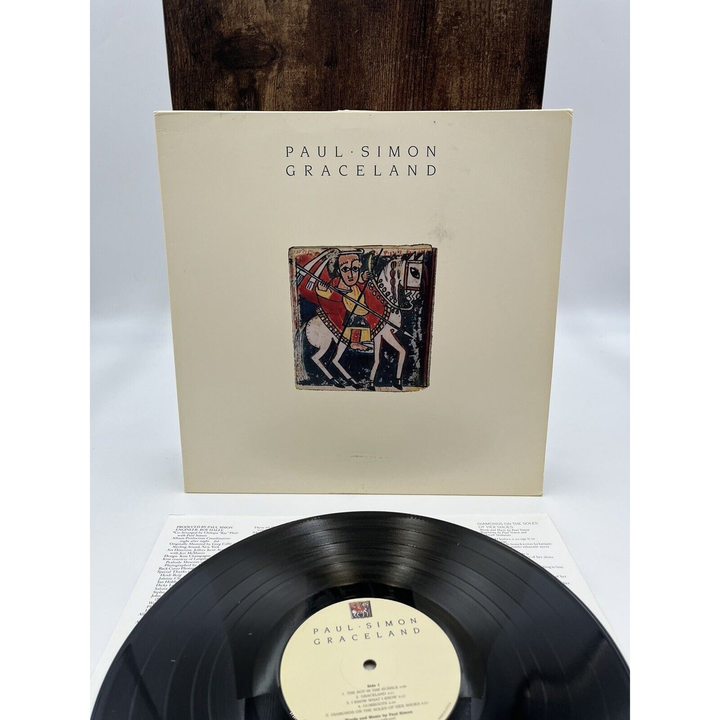 Paul Simon" Graceland" LP Record Ultrasonic Clean 1986 Warner Bros. Sterling