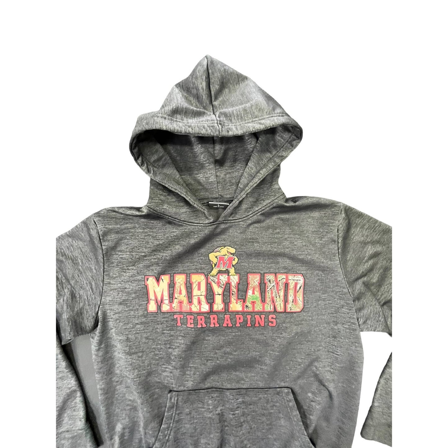 Y2K University of Maryland Pullover Sweatshirt Hoodie Sweater Sz M