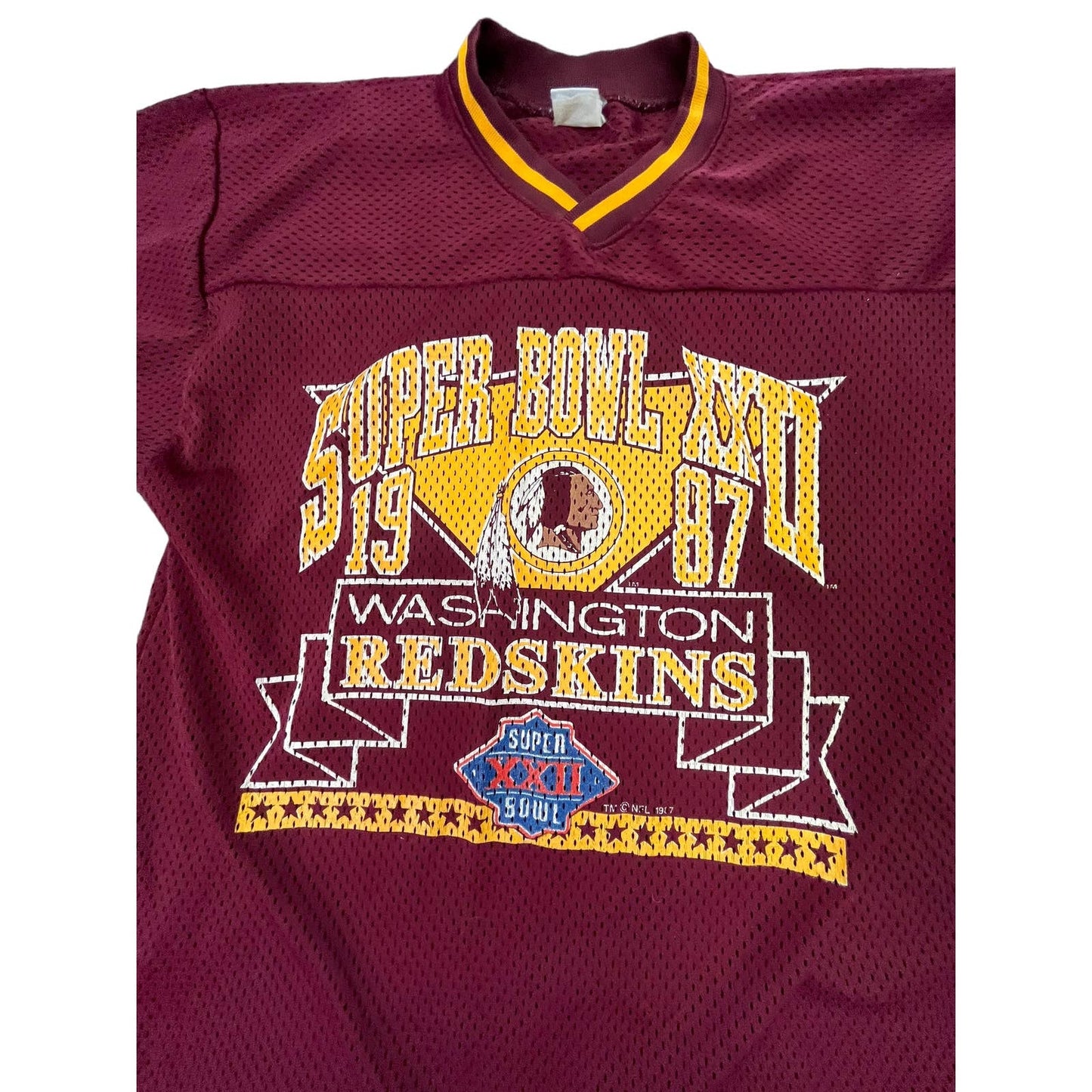 80s Washington Redskins 1987 Super Bowl Jersey Sz Large