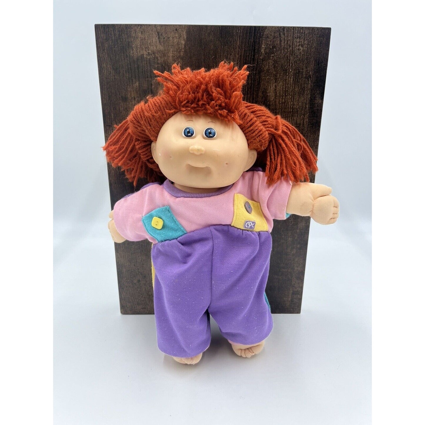 Vintage Cabbage Patch Kid Girl Doll Red Hair & Blue Eyes