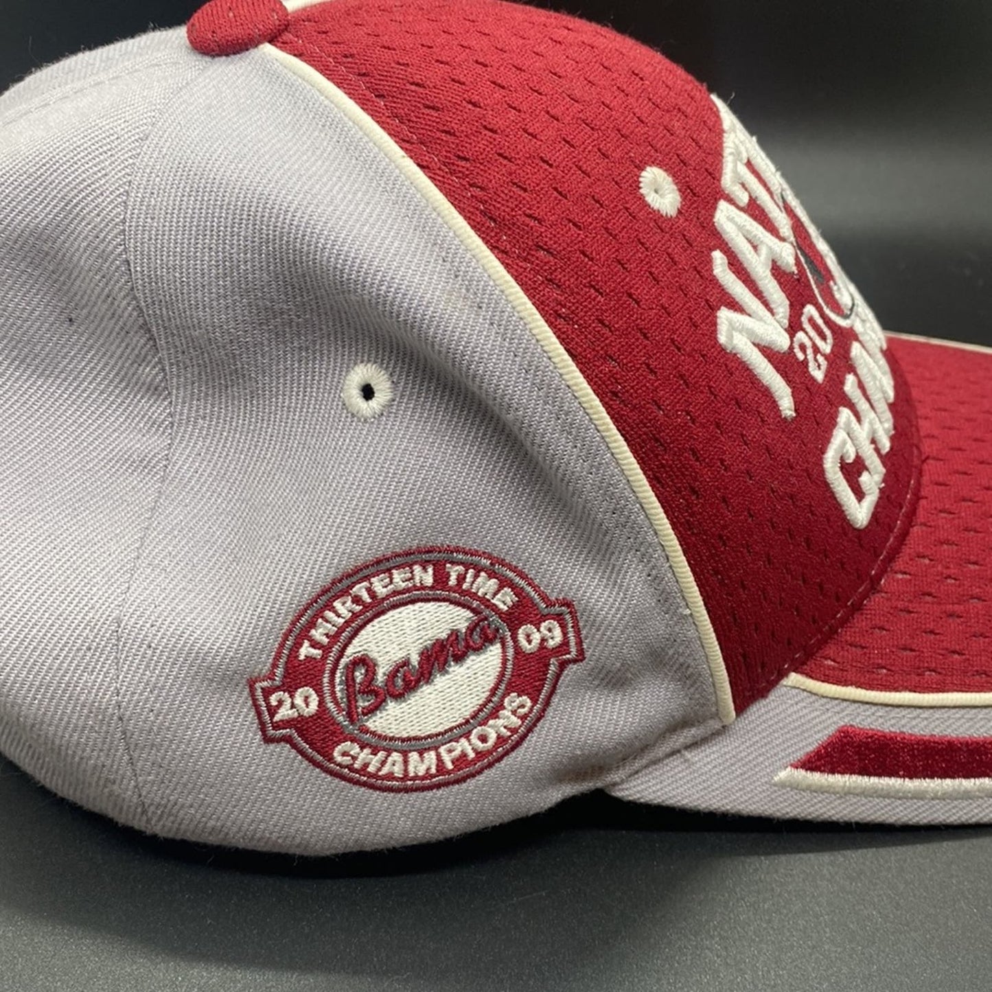 2009 Alabama Crimson Tide Strapback adjustable National Champs Hat #patch