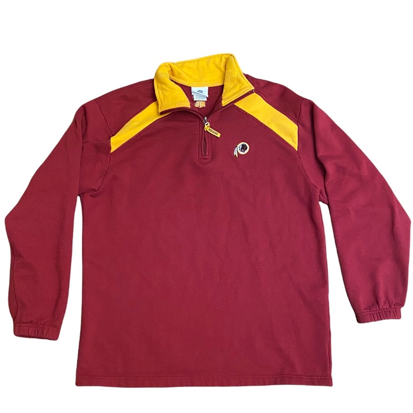 Vintage Washington Redskins pullover fleece quarter zip size large #90s #DC