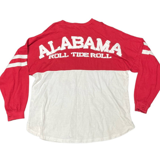 Y2K University of Alabama pullover sweatshirt thumbholes size XL 100% cotton